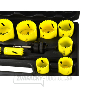 Súprava bimetalových dierových píl na kov a drevo, 17dielna, plastová krabička (5/10) náhled