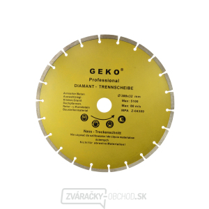 Kotúč diamantový rezný segmentový, 300x8x32mm GEKO Kotúč diamantový rezný segmentový, 300x8x32mm GEKO gallery main image