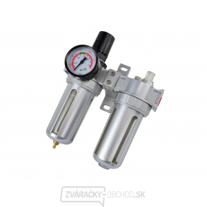 Regulátor tlaku GEKO s filtrom a manometrom a prim. oleje, max. prac. tlak 10bar