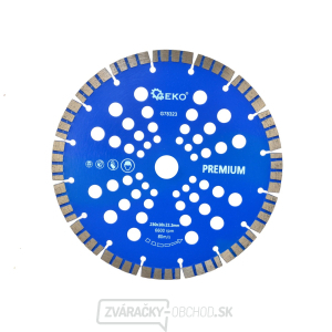 Kotúč diamantový rezný turbo-segmentový GEKO, 230x10x22mm Kotúč diamantový rezný turbo-segmentový GEKO, 230x10x22mm gallery main image