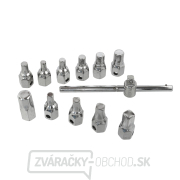 Súprava na vypúšťanie oleja GEKO, Hex + štvorhran, 12ks náhled