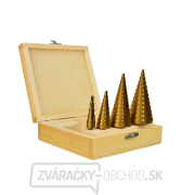 Súprava kužeľových vrtákov HSS TiN, 4dielna (4-12, 4-20, 4-32, 4-39)(20) Náhľad