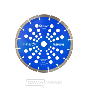 Kotúč diamantový rezný segmentový GEKO, 230x10x22mm
