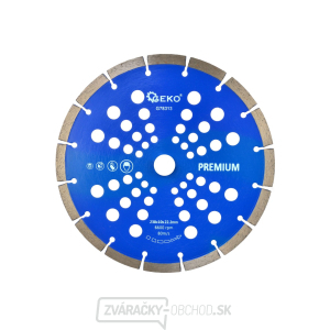 Kotúč diamantový rezný segmentový GEKO, 230x10x22mm Kotúč diamantový rezný segmentový GEKO, 230x10x22mm gallery main image