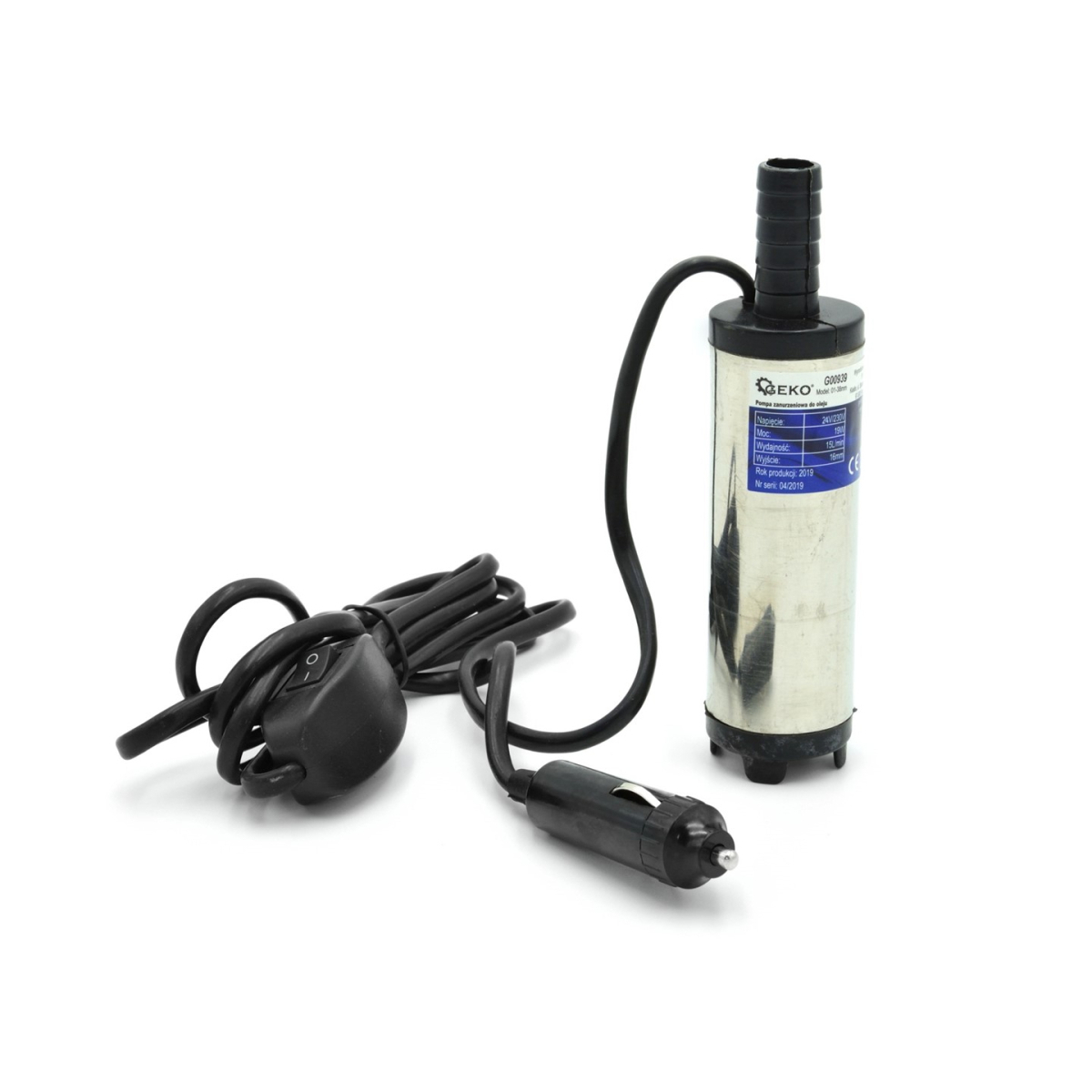 Olejové ponorné čerpadlo GEKO 24V/230V 38mm