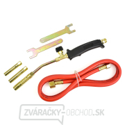 Plynový horák GEKO, 3 koncovky 13,15,17mm, hadica 1,5m Plynový horák GEKO, 3 koncovky 13,15,17mm, hadica 1,5m gallery main image