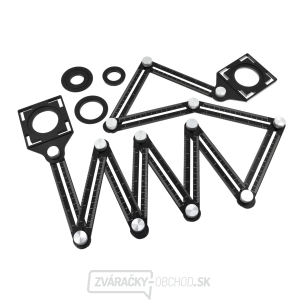 Viacúčelové dvanásť-dielne skladacie pravítko GEKO Viacúčelové dvanásť-dielne skladacie pravítko GEKO gallery main image