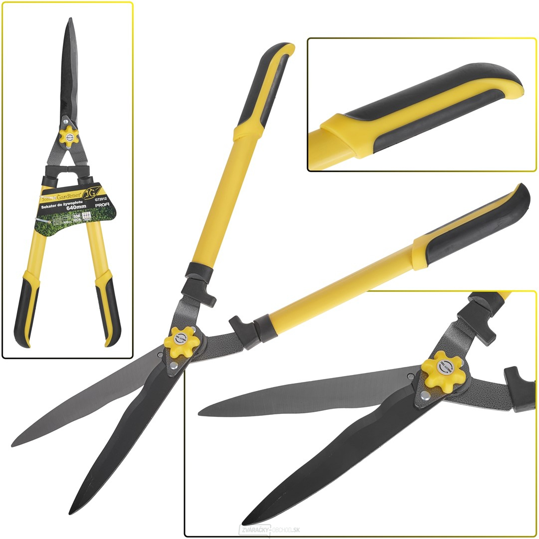 Nožnice na živý plot GEKO, PROFI ALU rukoväť, 600mm Nožnice na živý plot GEKO, PROFI ALU rukoväť, 600mm gallery main image