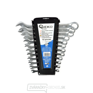 Sada kľúčov očkoplochých GEKO, 12ks, 6-22mm, plast. držiak s klipom gallery main image