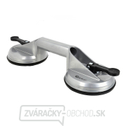 Držiak-prísavka na sklo 2x115mm hliník (24) Náhľad