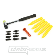 Sada nástrojov na odstránenie zárezov GEKO (klampiarske kladivo, nástavce, poklepávacie tyčky) Sada nástrojov na odstránenie zárezov GEKO (klampiarske kladivo, nástavce, poklepávacie tyčky) gallery main image