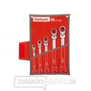 Kľúče račňové očkoploché s kĺbom, sada 5ks Kľúče račňové očkoploché s kĺbom, sada 5ks gallery main image