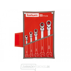 Kľúče račňové očkoploché s kĺbom, sada 5ks Kľúče račňové očkoploché s kĺbom, sada 5ks gallery main image