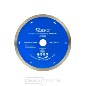 Kotúč diamantový rezný celoobvodový GEKO 200x10x22, 2mm Kotúč diamantový rezný celoobvodový GEKO 200x10x22, 2mm gallery main image