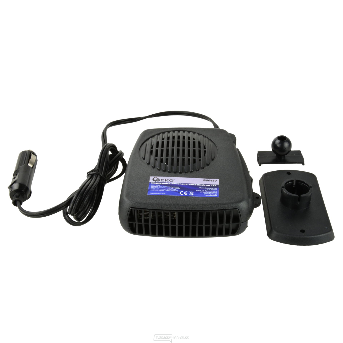 Kúrenie do auta 12V 150W, Geko G80450