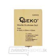 Vrtáky stupňovté GEKO, sada 3ks, 4-12mm, 4-20mm, 4-32mm, drevená kazeta, TiN náhled