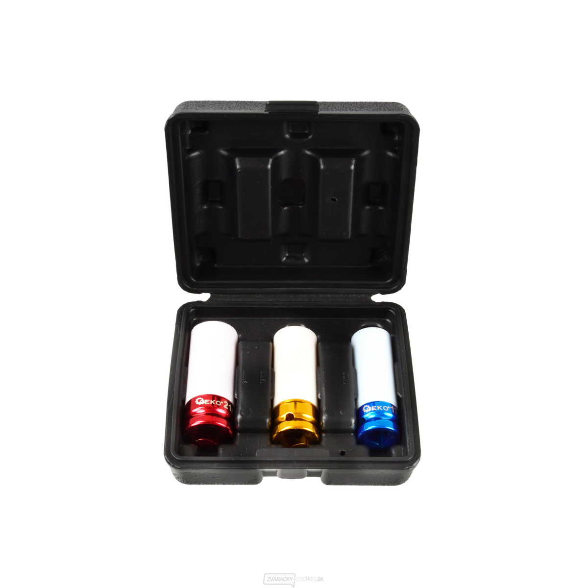 Rázové hlavice sada 3ks GEKO, 1/2", 17/19/21 mm