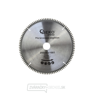 Kotúč rezný na hliník GEKO, 250x32 mm 100T Kotúč rezný na hliník GEKO, 250x32 mm 100T gallery main image