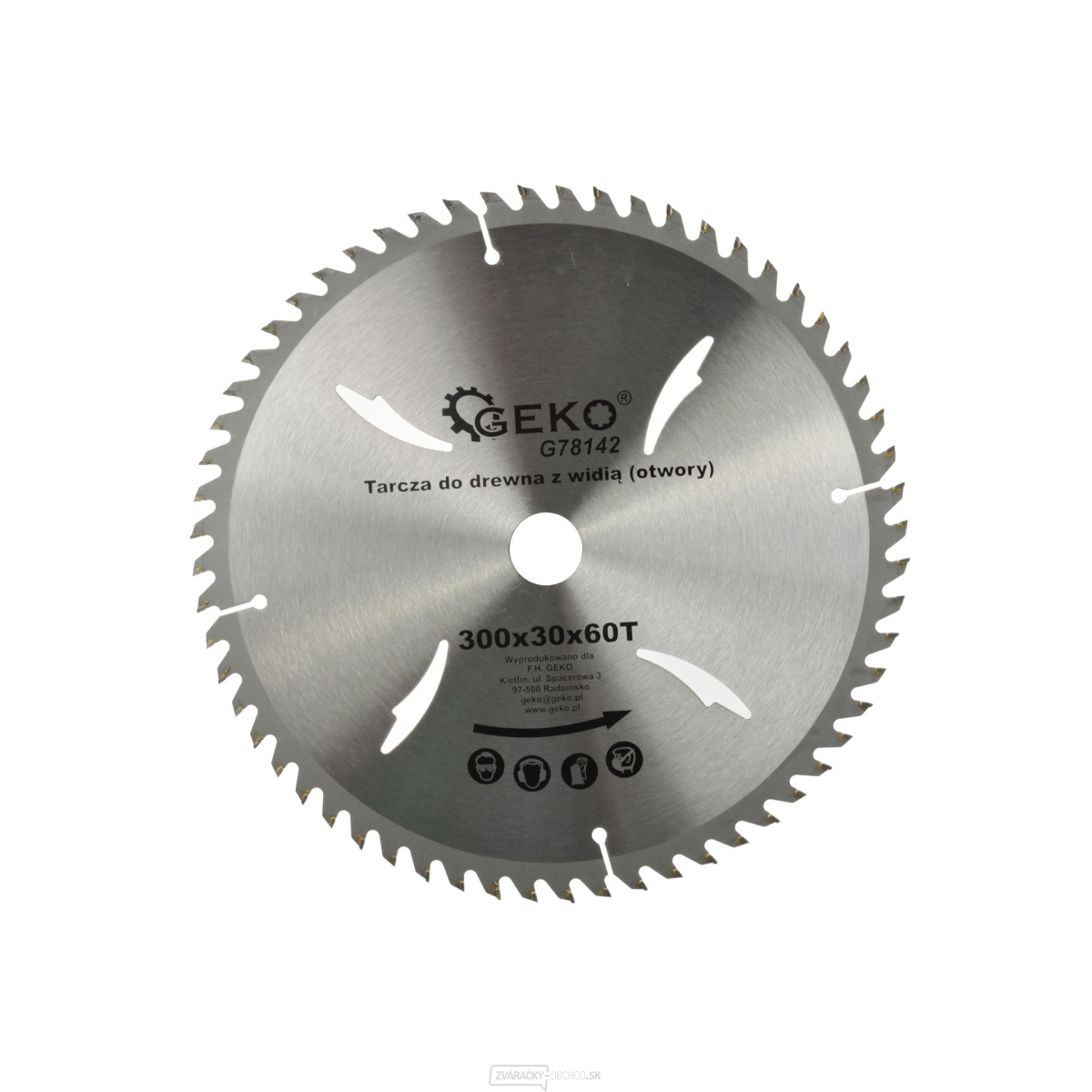 Kotúč pílový do dreva GEKO, 300x30 mm, 60T Kotúč pílový do dreva GEKO, 300x30 mm, 60T gallery main image