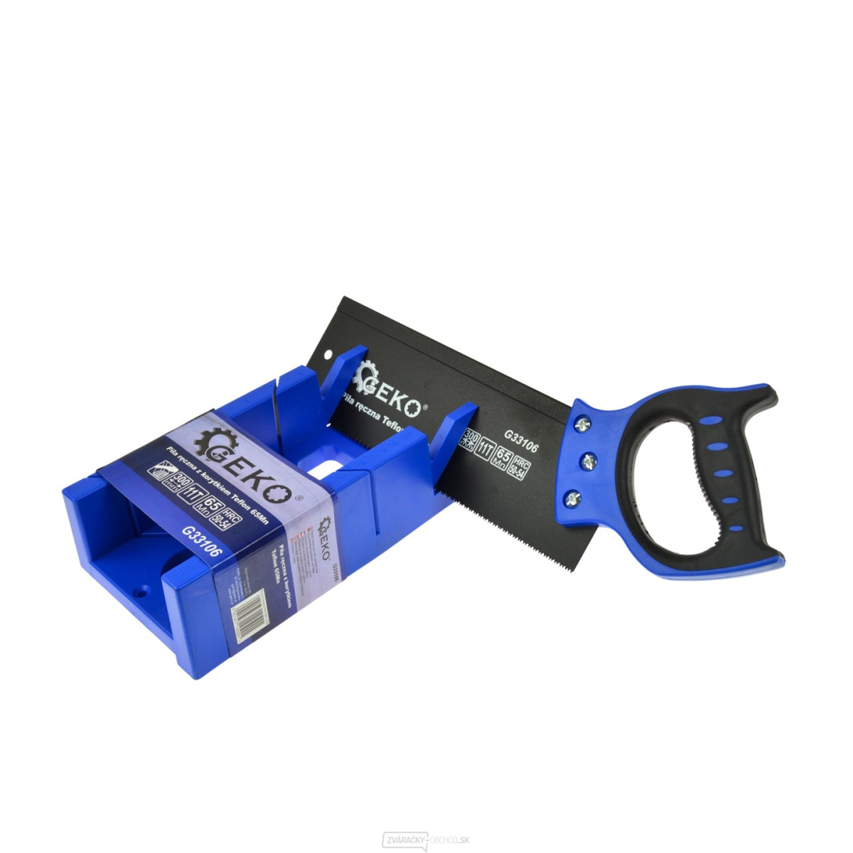 Teflónová ručná píla s pokosovou skriňou GEKO