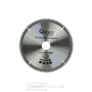 Kotúč rezný na hliník, 210x32 mm 100 GEKO Kotúč rezný na hliník, 210x32 mm 100 GEKO gallery main image