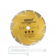Kotúč diamantový rezný turbo-segmentový GEKO, 230x8x22mm  gallery main image