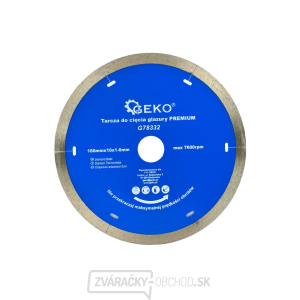 Kotúč diamantový rezný celoobvodový GEKO 180x10x22, 2mm  Kotúč diamantový rezný celoobvodový GEKO 180x10x22, 2mm  gallery main image