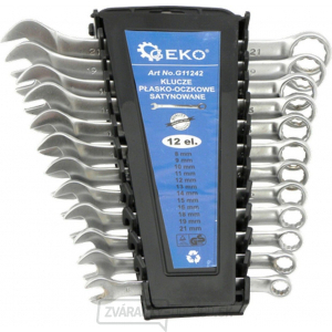 Sada kľúčov očkoplochých, 12ks, 8-21mm, plast. držiak GEKO Sada kľúčov očkoplochých, 12ks, 8-21mm, plast. držiak GEKO gallery main image