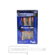 Skrutkovače, sada 7ks, 4x ploché, 3x krížové, CrV GEKO Skrutkovače, sada 7ks, 4x ploché, 3x krížové, CrV GEKO gallery main image