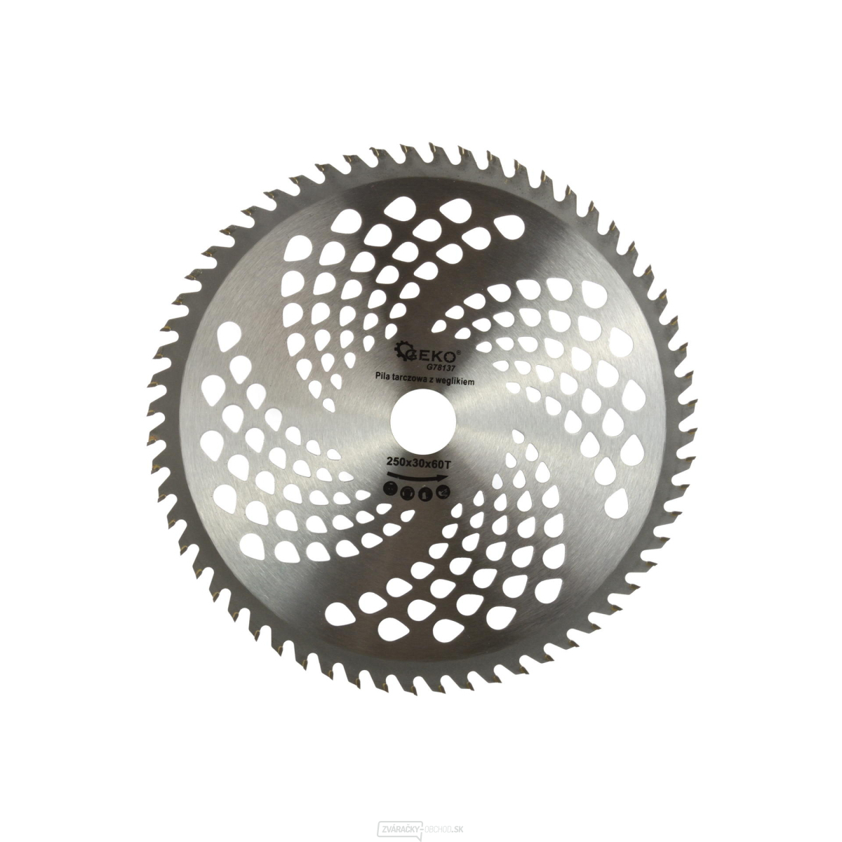 Kotúč pílový do dreva, 250x30 mm, 60T GEKO Kotúč pílový do dreva, 250x30 mm, 60T GEKO gallery main image