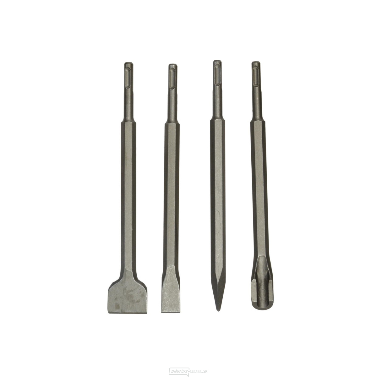 Sekáče SDS PLUS GEKO, sada 4ks, 250mm:, plochý 20 a 40mm, špicatý, drážkovací