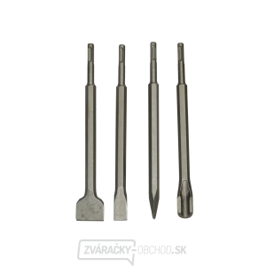 Sekáče SDS PLUS GEKO, sada 4ks, 250mm:, plochý 20 a 40mm, špicatý, drážkovací Sekáče SDS PLUS GEKO, sada 4ks, 250mm:, plochý 20 a 40mm, špicatý, drážkovací