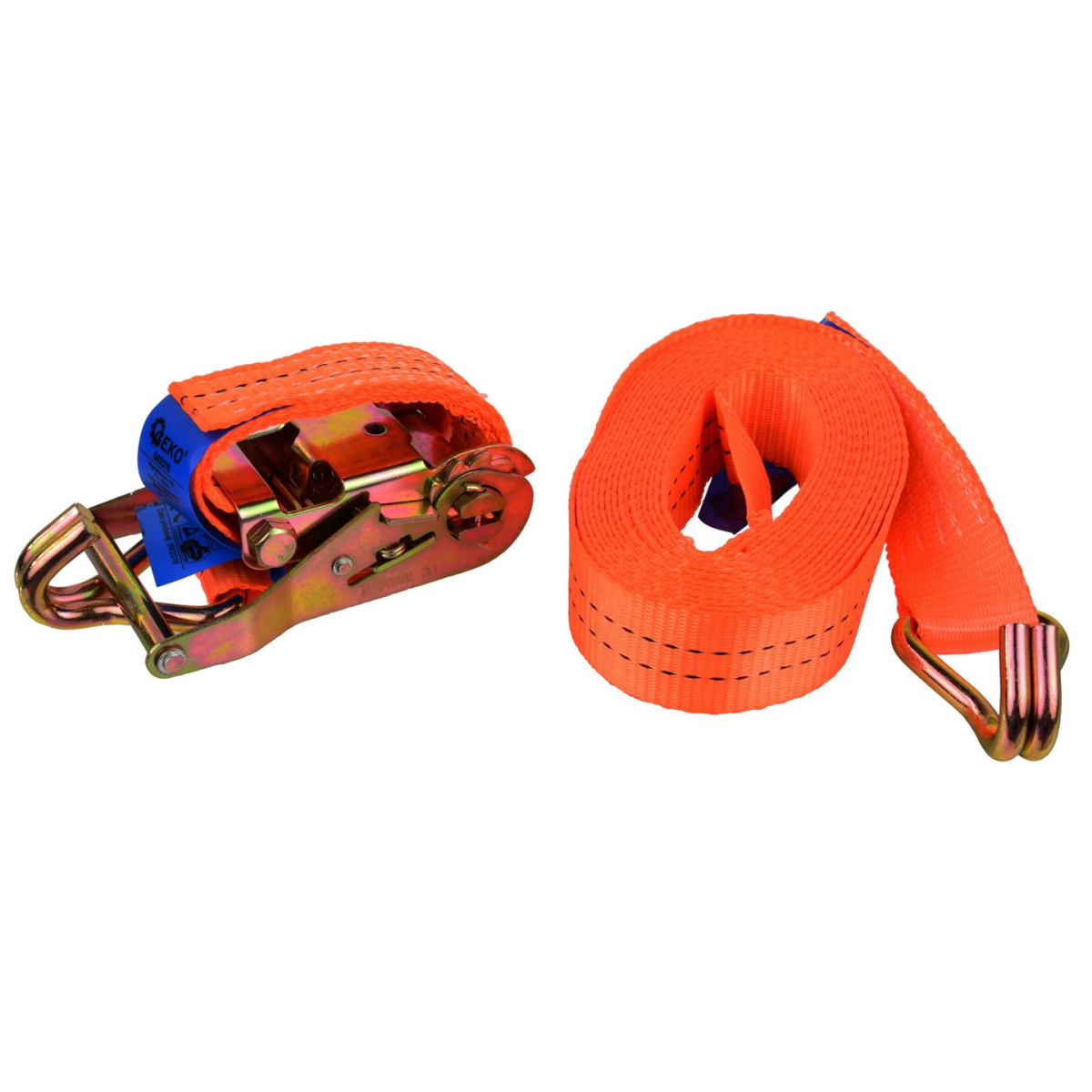 Popruh upínací s ERGO račňou a hákom GEKO, 6m/2T/35mm