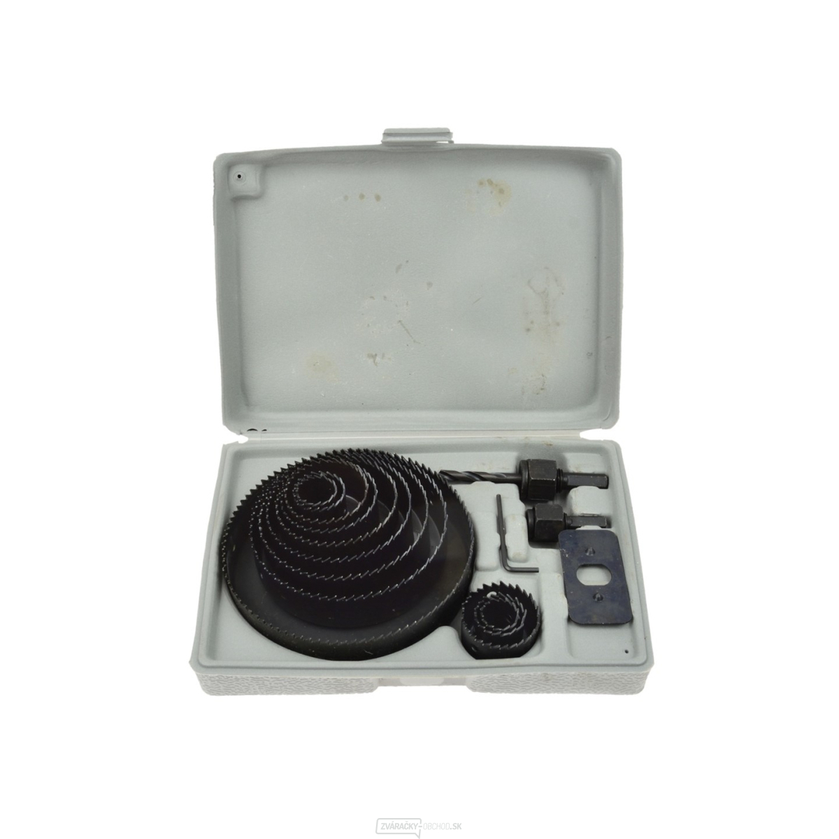 Vrtáky vykružovacie korunkové GEKO do dreva, súprava 16ks