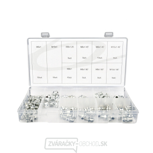 Sada chrómovaných mazníc GEKO, rôzne veľkosti, 110 kusov  Sada chrómovaných mazníc GEKO, rôzne veľkosti, 110 kusov  gallery main image