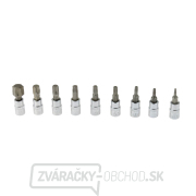 Súprava bitov TORX GEKO, 9ks, 1/4