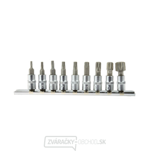 Súprava bitov TORX GEKO, 9ks, 1/4