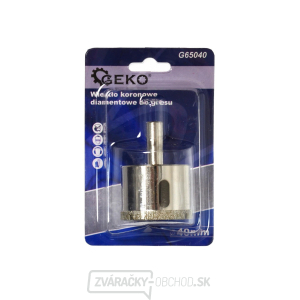 Vrták diamantový korunkový GEKO, 40 mm  Vrták diamantový korunkový GEKO, 40 mm  gallery main image