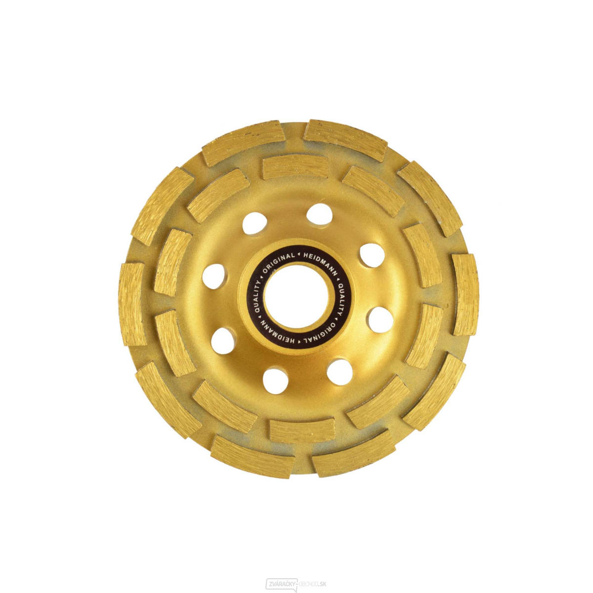 Kotúč diamantový hrnčekový brúsny dvojradový GEKO, 125x5x22,23mm 