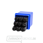 Razidlá číselné 8 mm GEKO, 9 ks  gallery main image