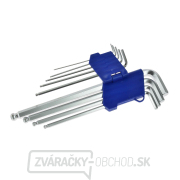 L-kľúče imbus GEKO, sada 9ks, 1,5-2-2,5-3-4-5-6-8-10mm, s guličkou, 260mm  L-kľúče imbus GEKO, sada 9ks, 1,5-2-2,5-3-4-5-6-8-10mm, s guličkou, 260mm  gallery main image