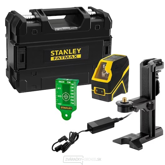 Krížový laser STANLEY FATMAX, Li-Ion batéria, zelený lúč