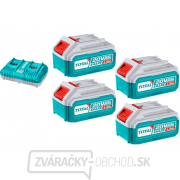 Súprava batérií a nabíjačky TOTAL, 20V Li-ion, 4000mAh, industrial gallery main image
