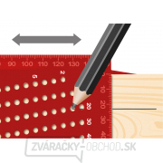 Uholník stolársky 3D viacúčelový Fortum, 215x72x63mm náhled