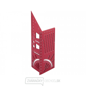 Uholník stolársky 3D viacúčelový Fortum, 215x72x63mm