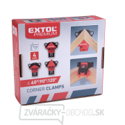 Zvierky uhlové stolárske EXTOL PREMIUM, sada 4ks, 60 ° -90 ° -120 ° náhled