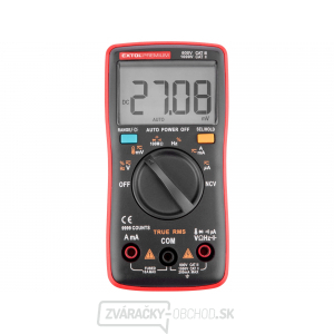 Multimeter digitálny s automatickou voľbou rozsahov EXTOL PREMIUM Multimeter digitálny s automatickou voľbou rozsahov EXTOL PREMIUM gallery main image