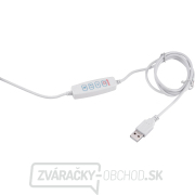 Lampa stolná s lupou EXTOL LIGHT, USB napájanie, biela, 2400lm, 3 farby svetla, 5x zväčšenie náhled