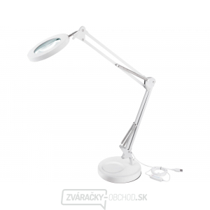 Lampa stolná s lupou EXTOL LIGHT, USB napájanie, biela, 2400lm, 3 farby svetla, 5x zväčšenie gallery main image