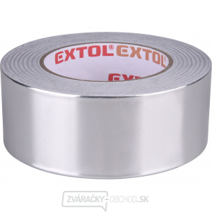Páska lepiaca ALU EXTOL PREMIUM, hliníková, 50mm x 50m hr. 0,03mm, akryl. lepidlo